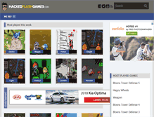 Tablet Screenshot of hackedflashgames.com