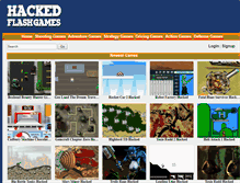 Tablet Screenshot of hackedflashgames.net